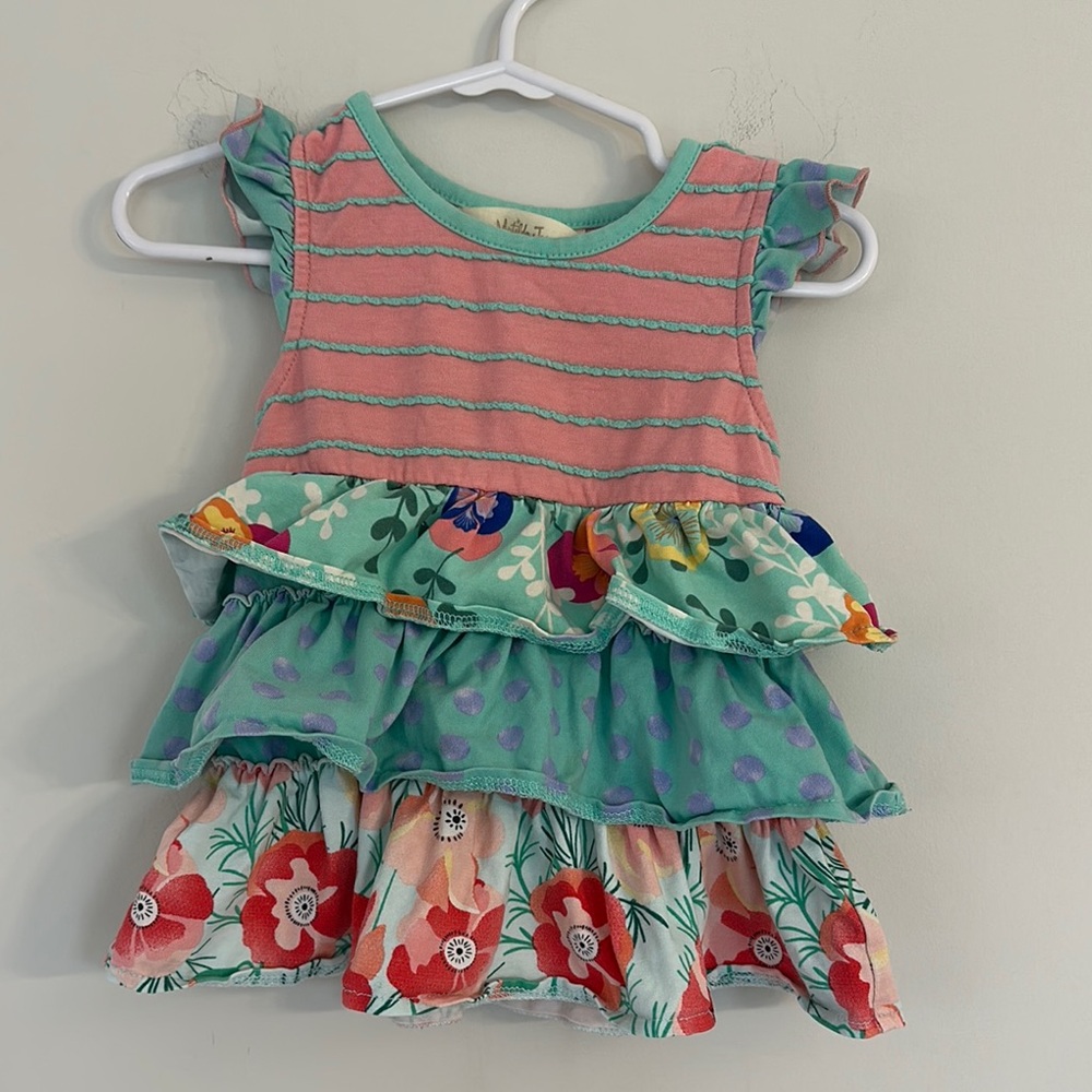Matilda Jane Ruffle Dress baby girl toddler size 12-18 months